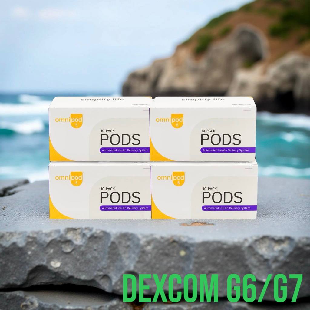 4 коробки подов Omnipod 5 (G6/G7) срок 09/2027+ 