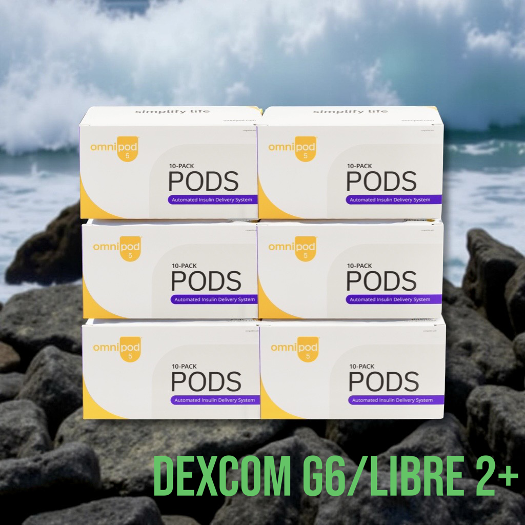 6 коробок подов Omnipod 5 (G6/FS Libre 2 Plus) ПОД ЗАКАЗ срок 09/2027+ 