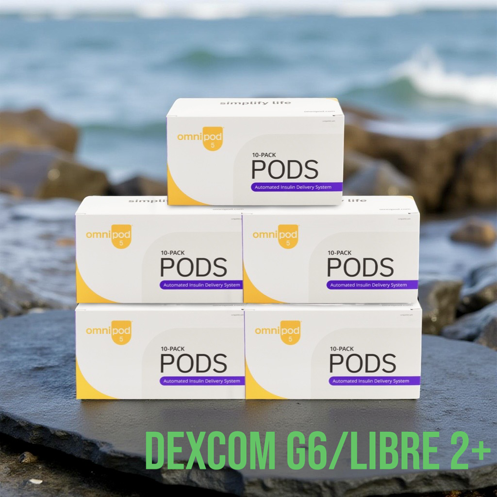 5 коробок подов Omnipod 5 (G6/FS Libre 2 Plus) ПОД ЗАКАЗ срок 09/2027+ 