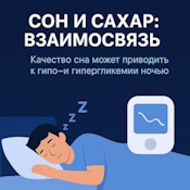 Влияние сна на уровень сахара: связь ночных гипо/гипергликемий с качеством сна