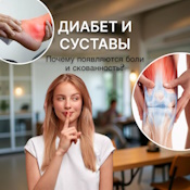 Диабет и суставы: как сахарный диабет влияет на опорно-двигательную систему