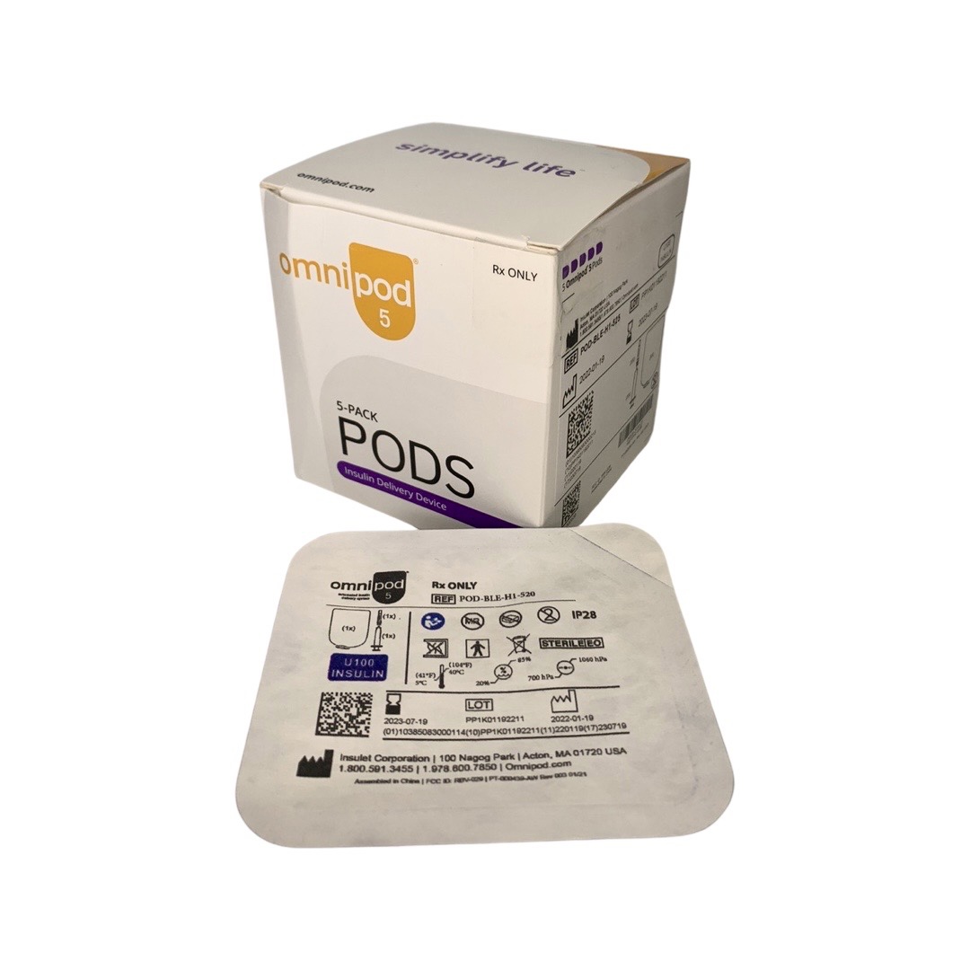 1 коробка из 5 подов Omnipod 5 срок 01/2024+ 